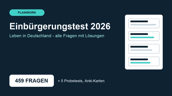 Einbürgerungstest 2026 Lernpaket: 300 allgemeine Fragen, Bundeslandfragen, Bildfragen und 5 Probetests: cover