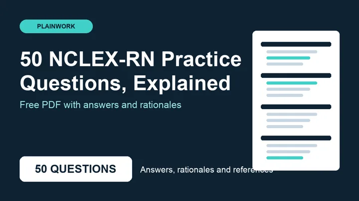 50 NCLEX-RN Practice Questions, Explained: cover
