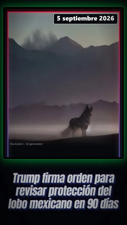 Spanish: Orden para revisar la proteccion del lobo mexicano