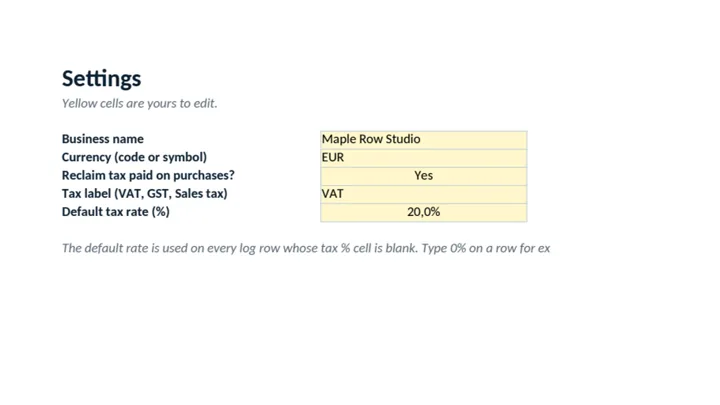 Small Business Bookkeeping & Profit-Loss Tracker (Excel) dashboard