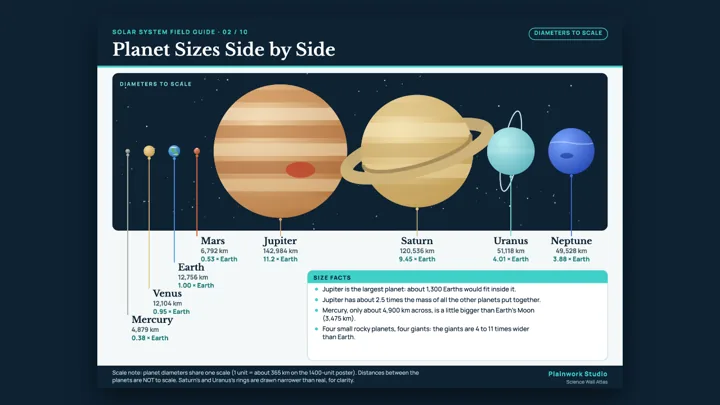 Solar System Field Guide - 10 Astronomy Wall Charts dashboard