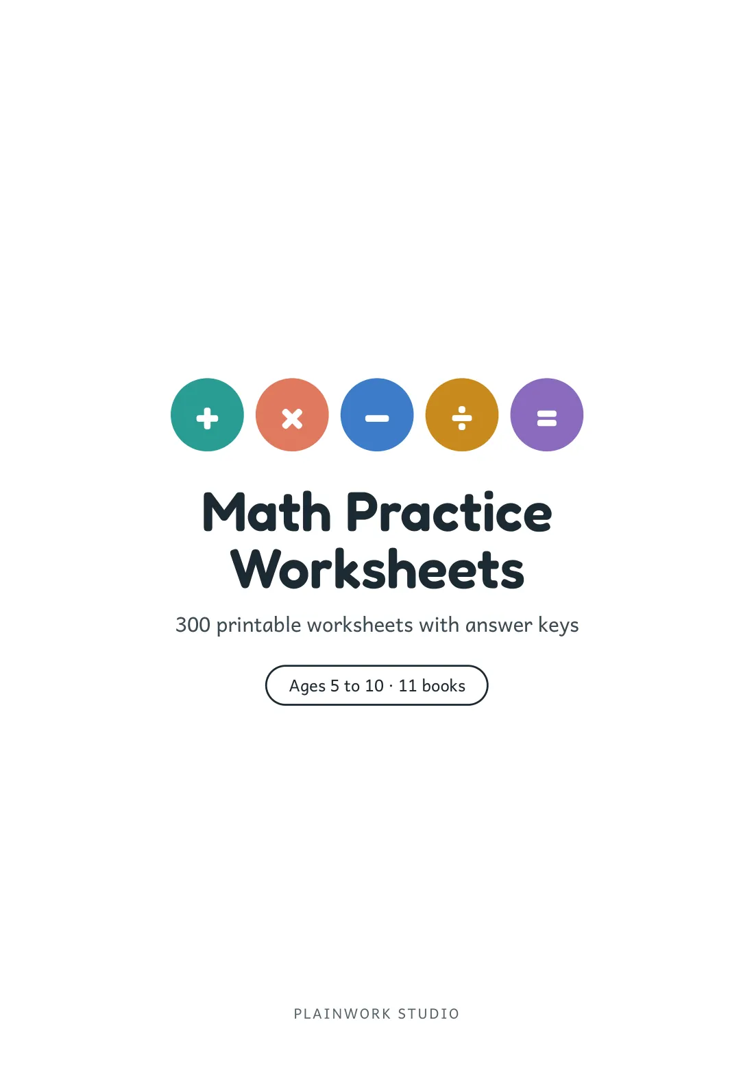 Page 1 of the PDF: Math Practice